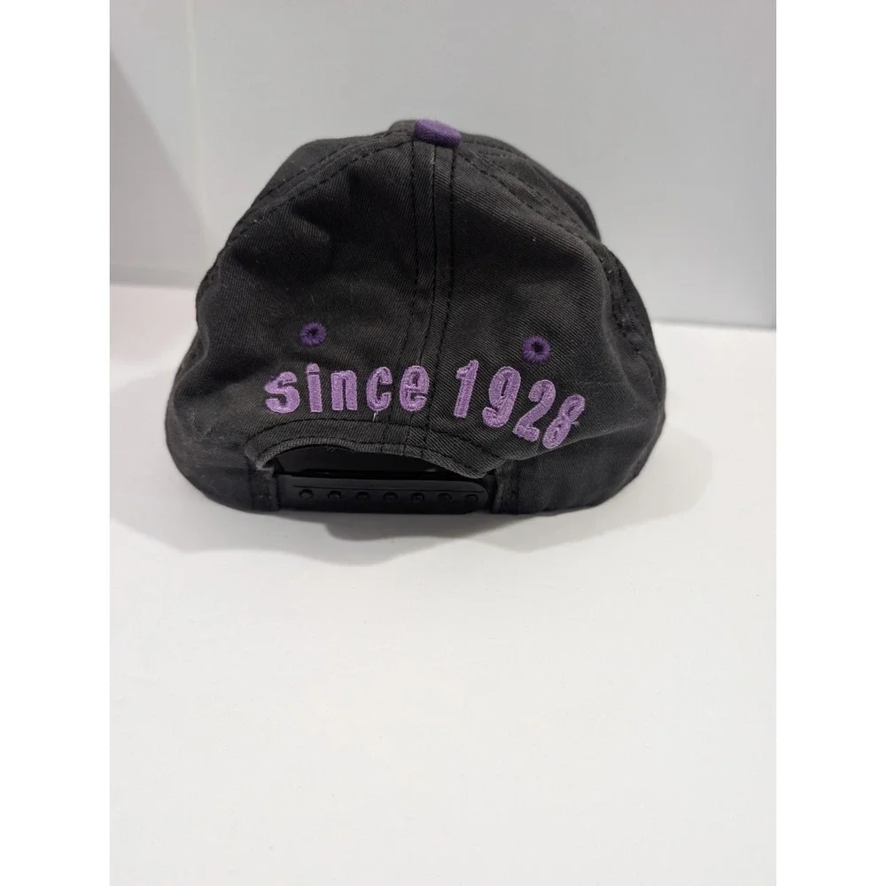 Vintage 90s Disney Store Mickey Mouse Snapback Hat Black Purple Teal USA Retro